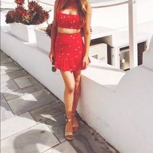 For Love & Lemons Chiquita Skirt & Top